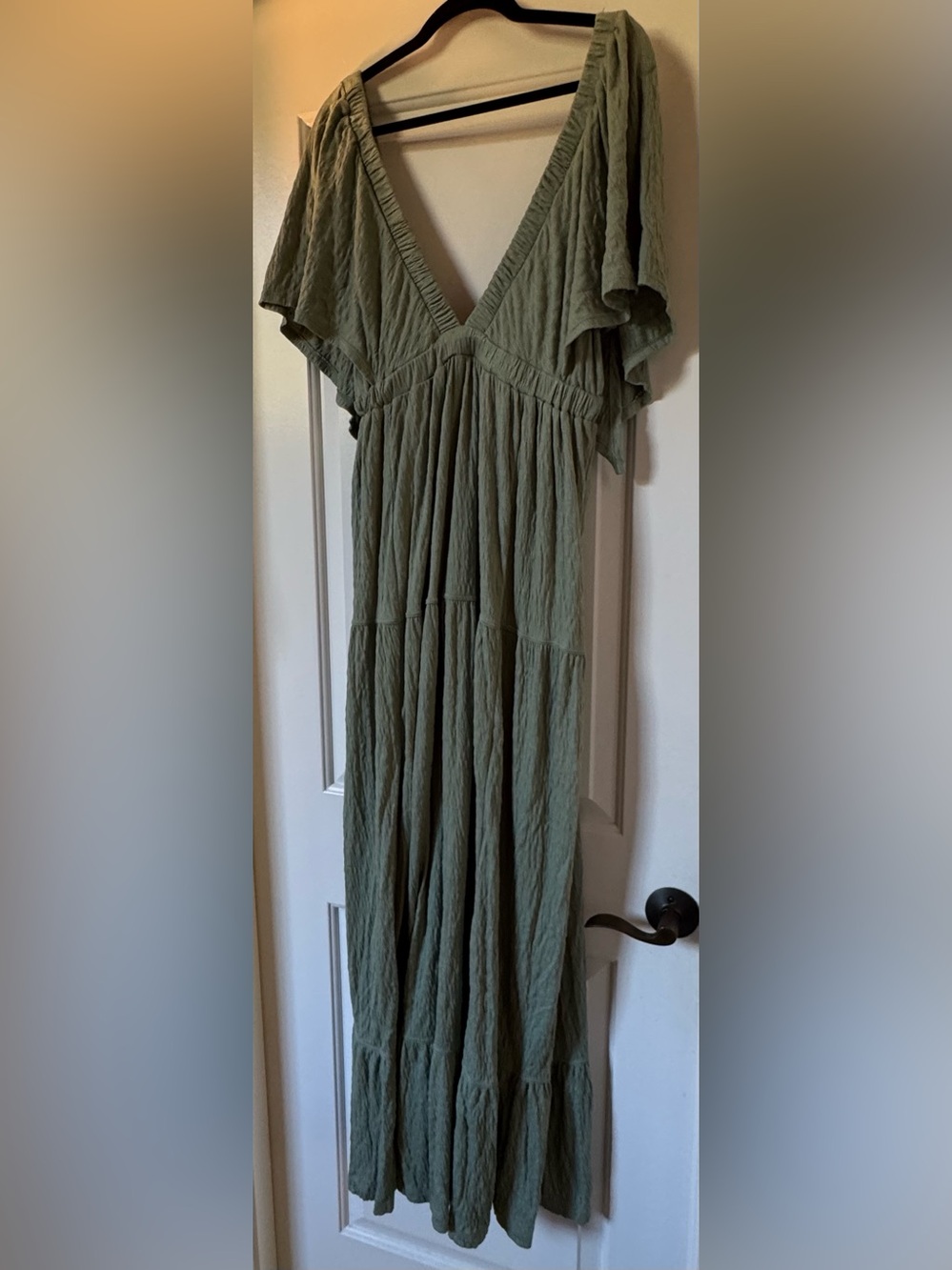 Free People Sage Green La La Maxi Dress